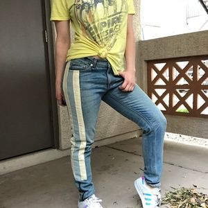 Rag & Bone Racer Stripe Skinny Jeans